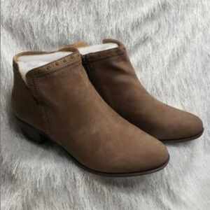 Lucky Brand Brown Suede Ankle Booties